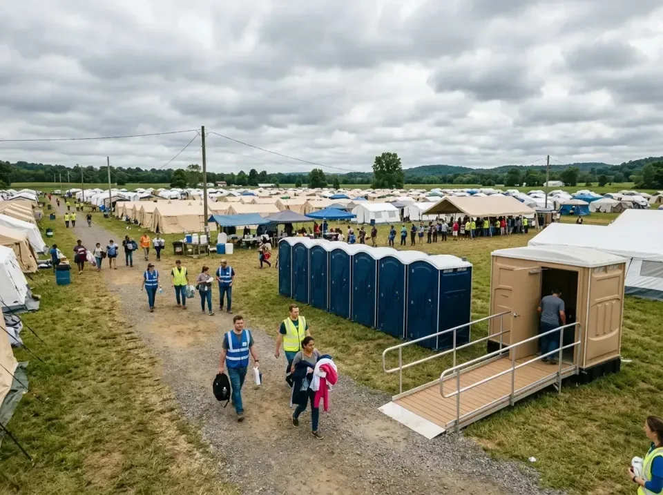 disaster-relief-camp-restrooms-010 — frequently asked questions, Dumpster & Portable Bathrooms Rental in James Island, SC